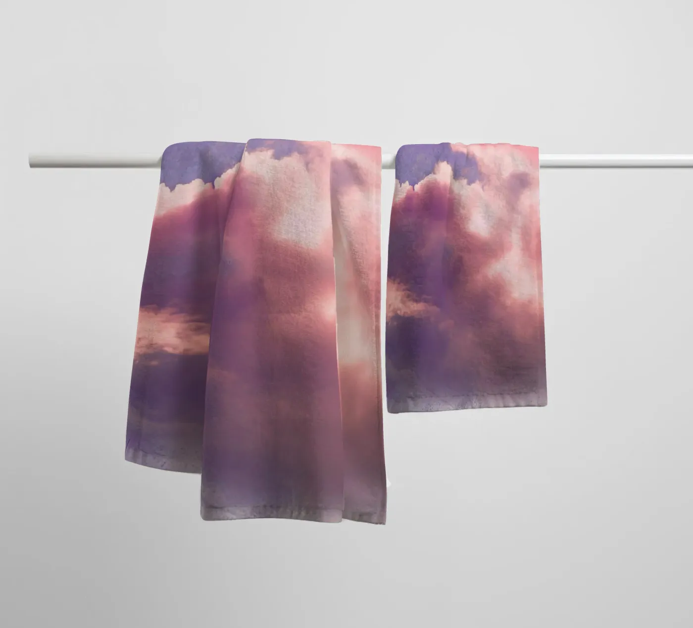 Sweet Clouds towel by Eva Nev Photography
