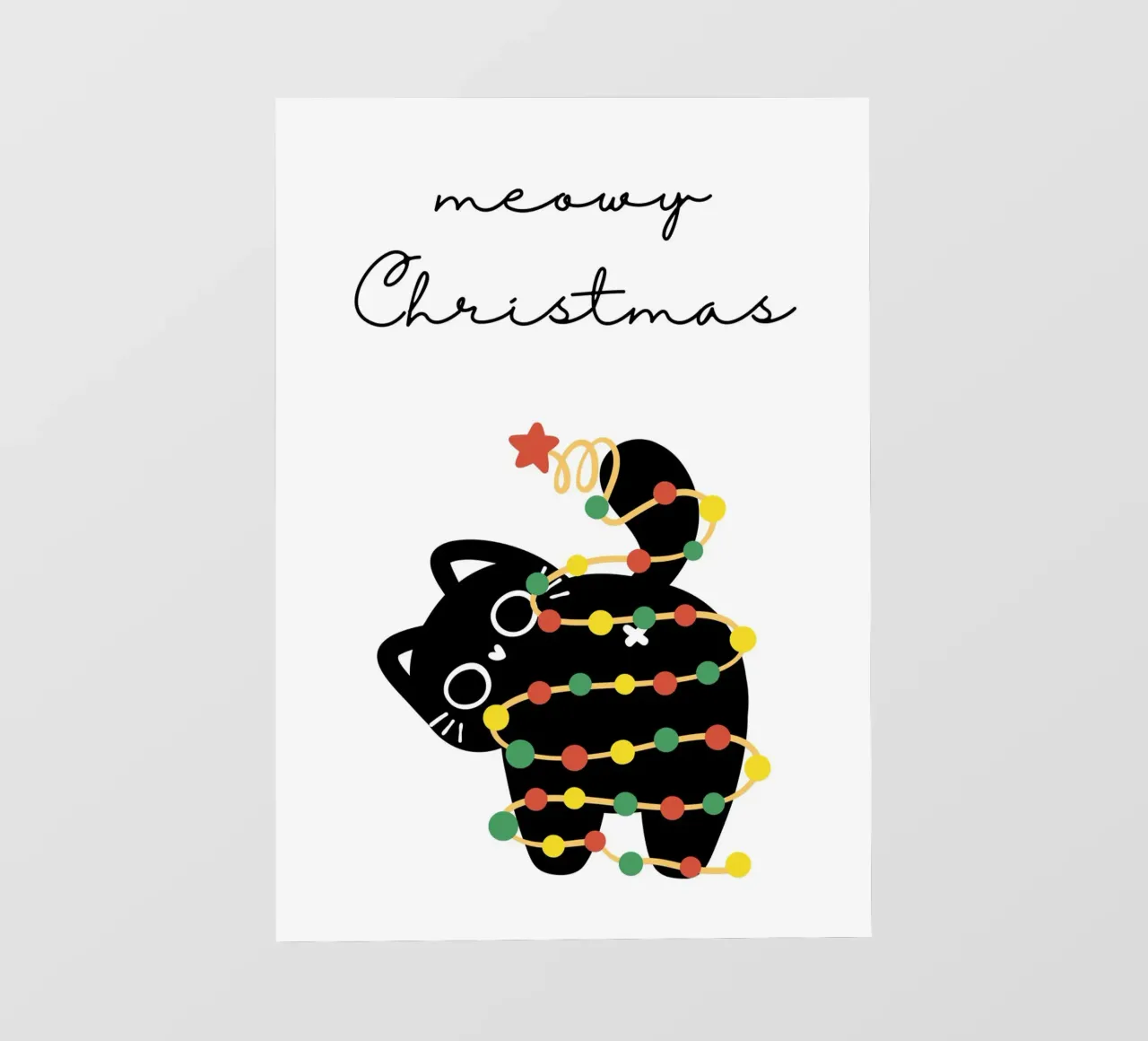 Meowy Christmas pellicola backlit da HolidaysCandyWalls
