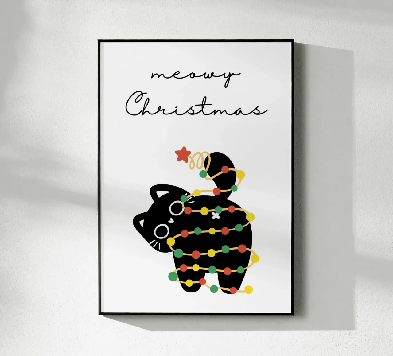 Meowy Christmas plexiglass da HolidaysCandyWalls