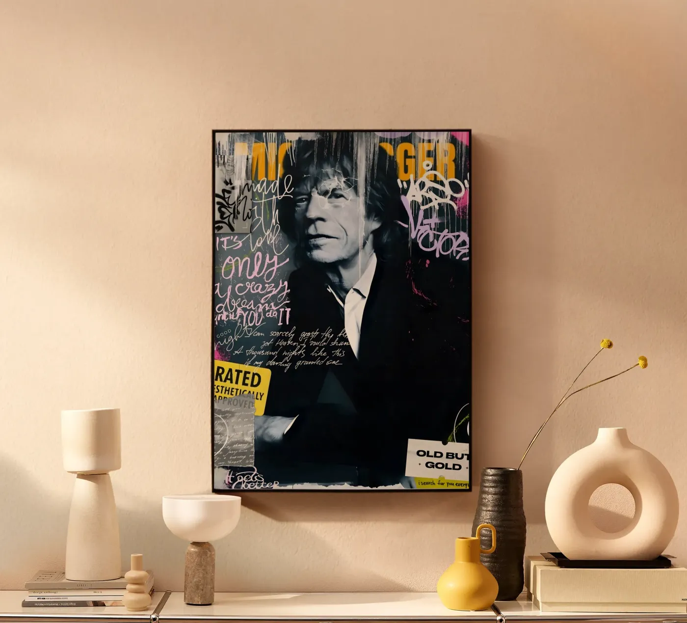 Mick Jagger pannello forex da Digital Street art