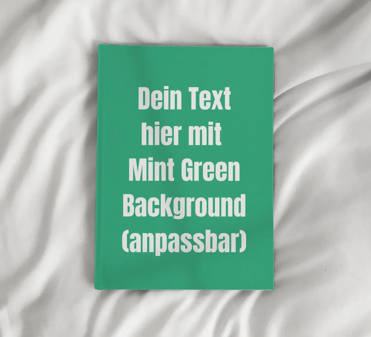 Mint background, customisable text notebook by RB-Quotes