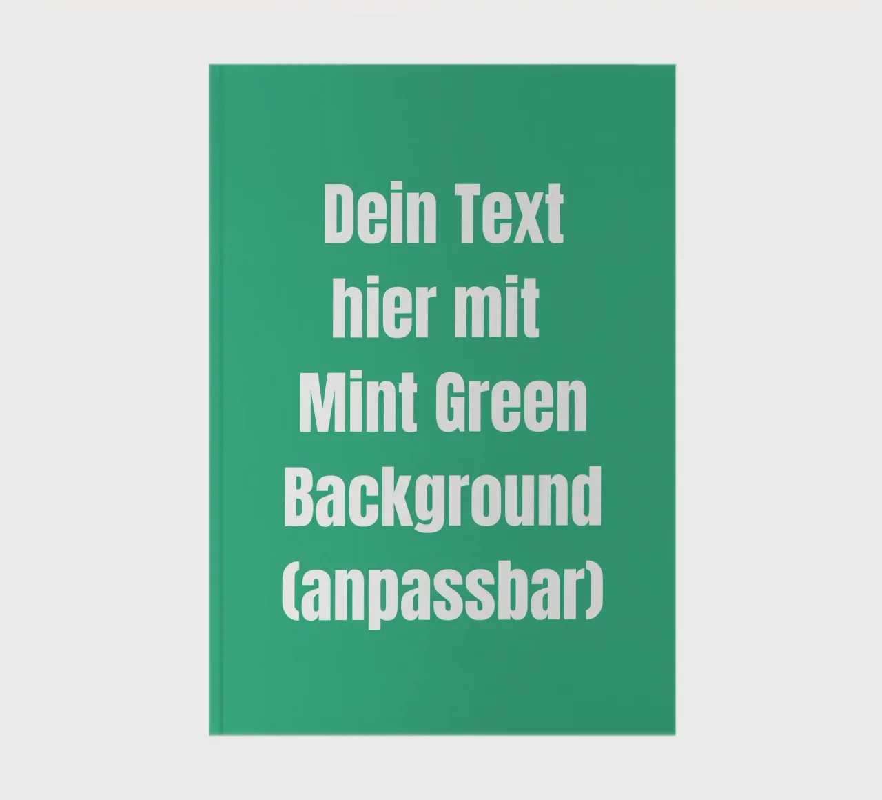Mint background, customisable text notebook by RB-Quotes
