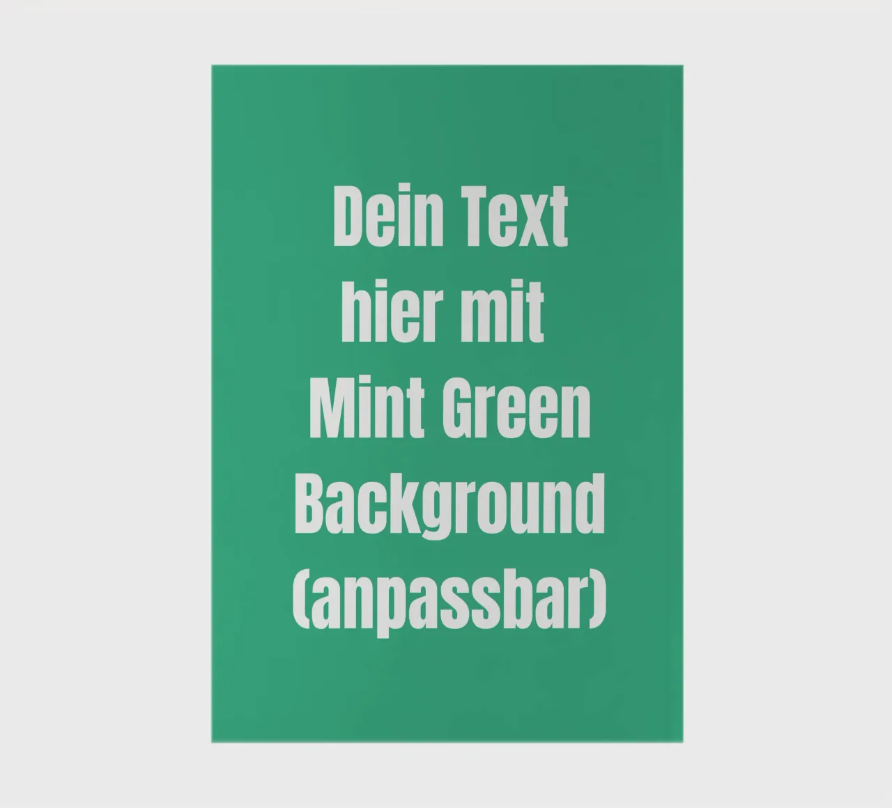 Mint background, customisable text notebook by RB-Quotes