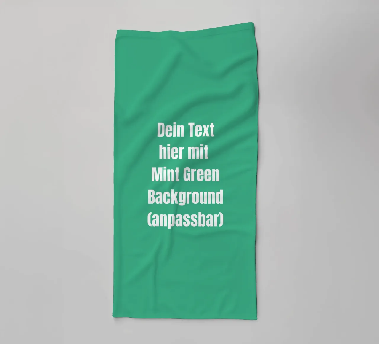 Mint background, customisable text towel by RB-Quotes
