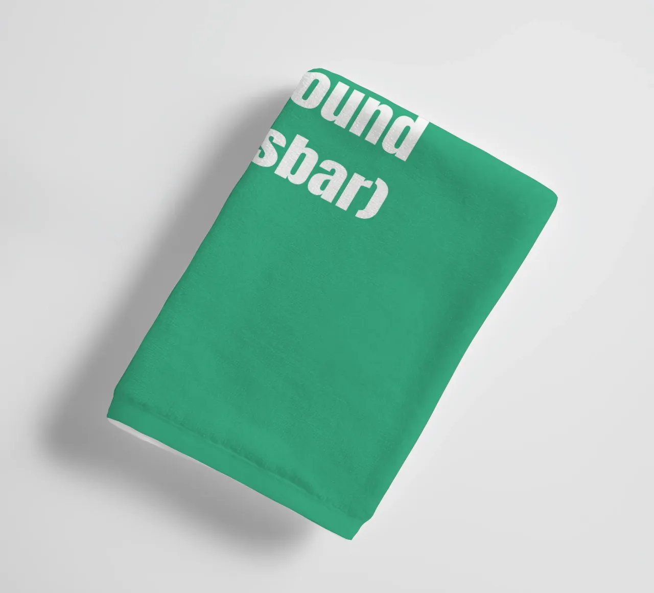 Mint background, customisable text towel by RB-Quotes