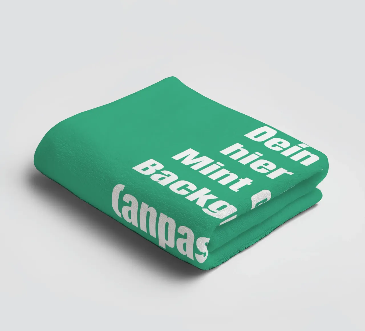 Mint background, customisable text towel by RB-Quotes