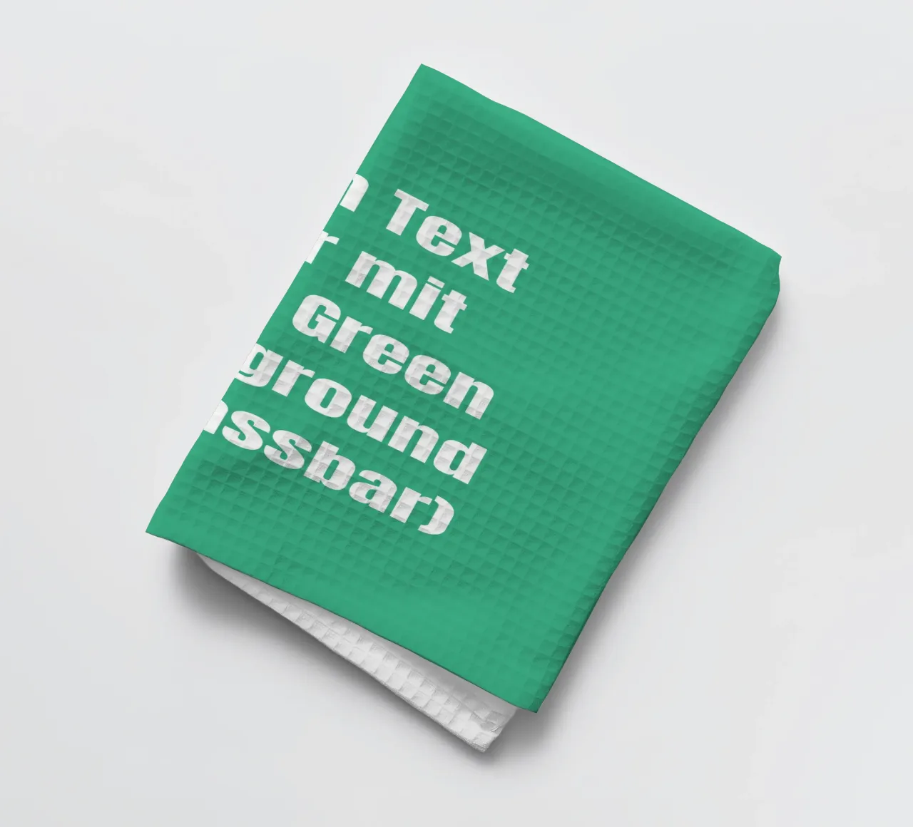 Mint background, customisable text tea towel by RB-Quotes