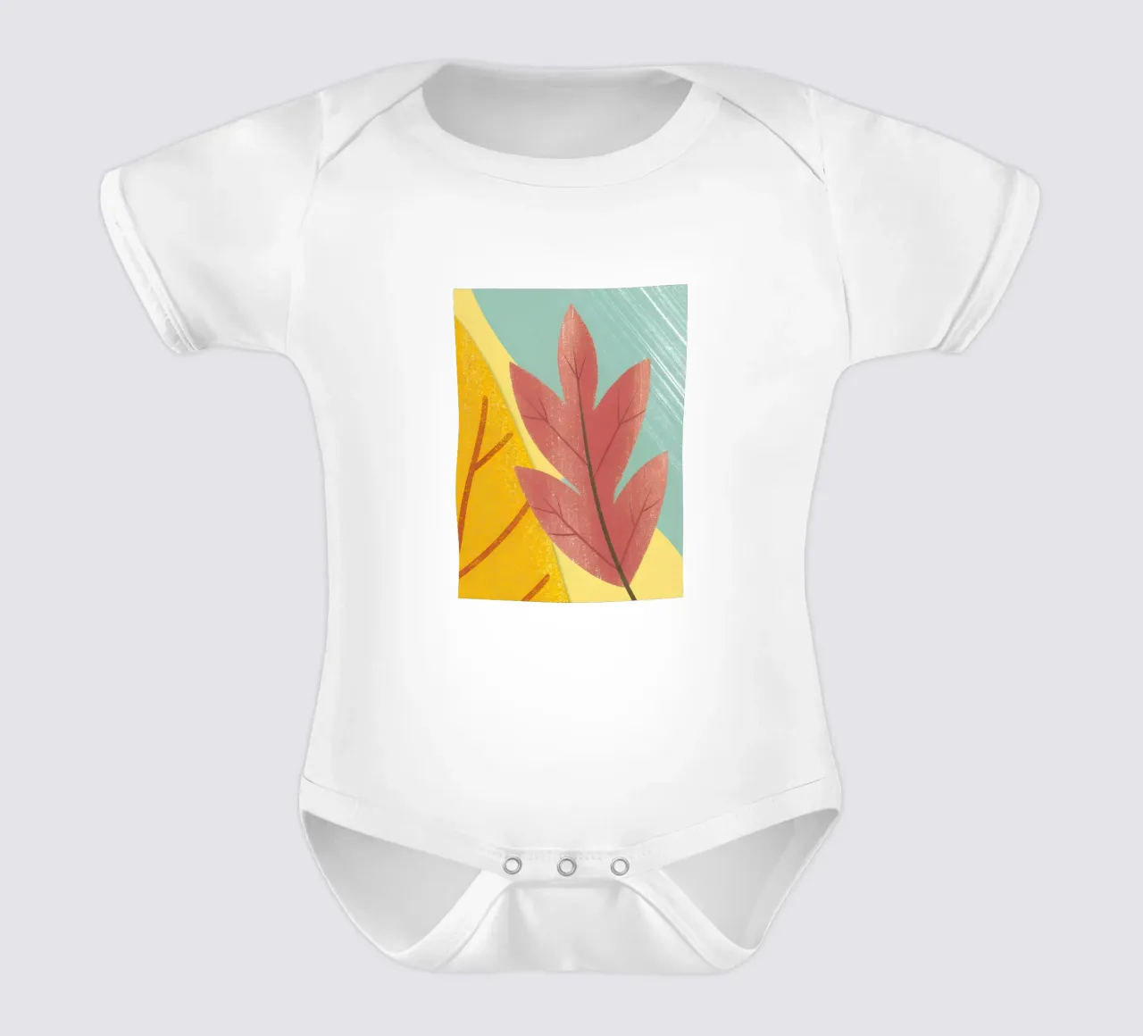 Foglia d'autunno body neonato maniche corte da LOYAL SHOP
