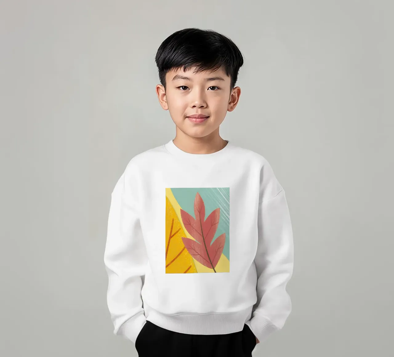 Foglia d'autunno felpa bambino da LOYAL SHOP