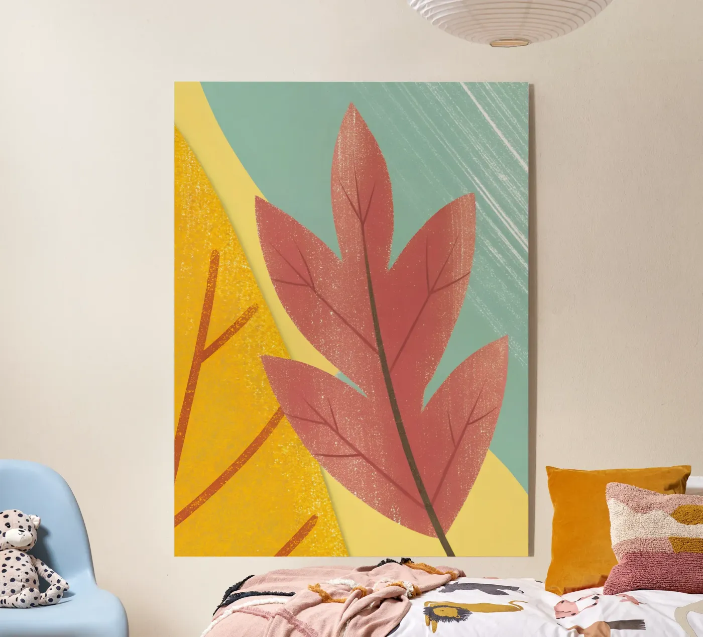 Herfstblad acryl van LOYAL SHOP