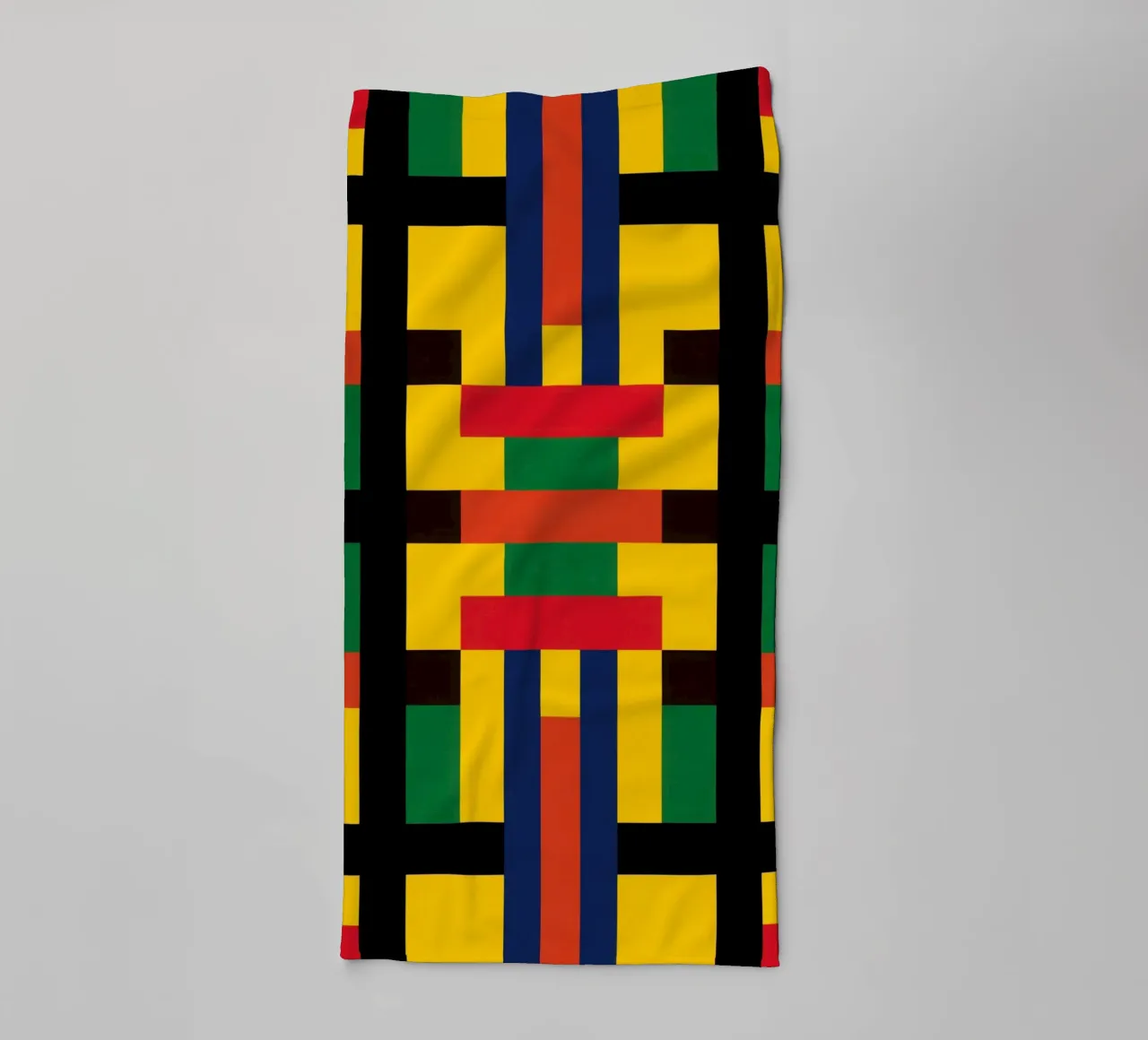 Kente pattern from Ghana | Modern design interpretation towel by Autofocus