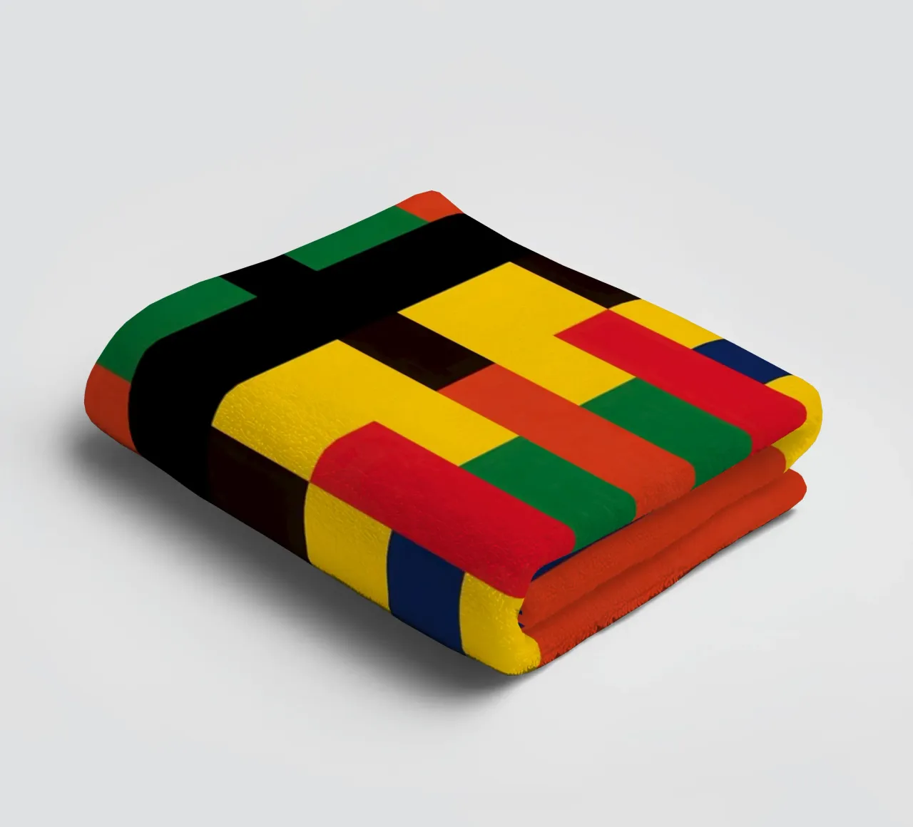 Kente pattern from Ghana | Modern design interpretation towel by Autofocus