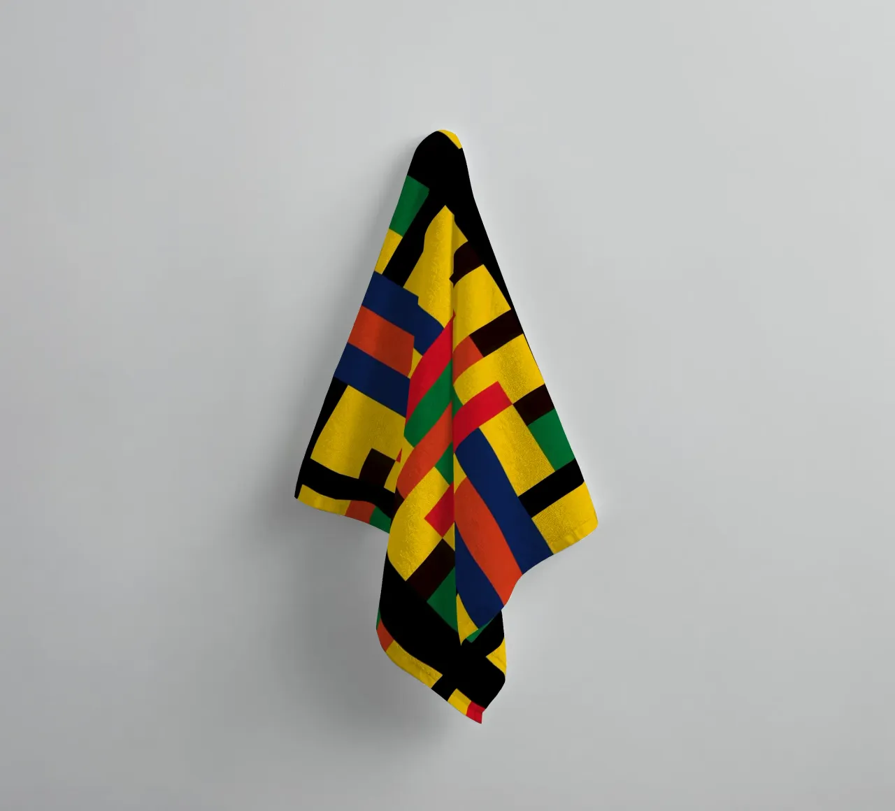 Kente pattern from Ghana | Modern design interpretation towel by Autofocus