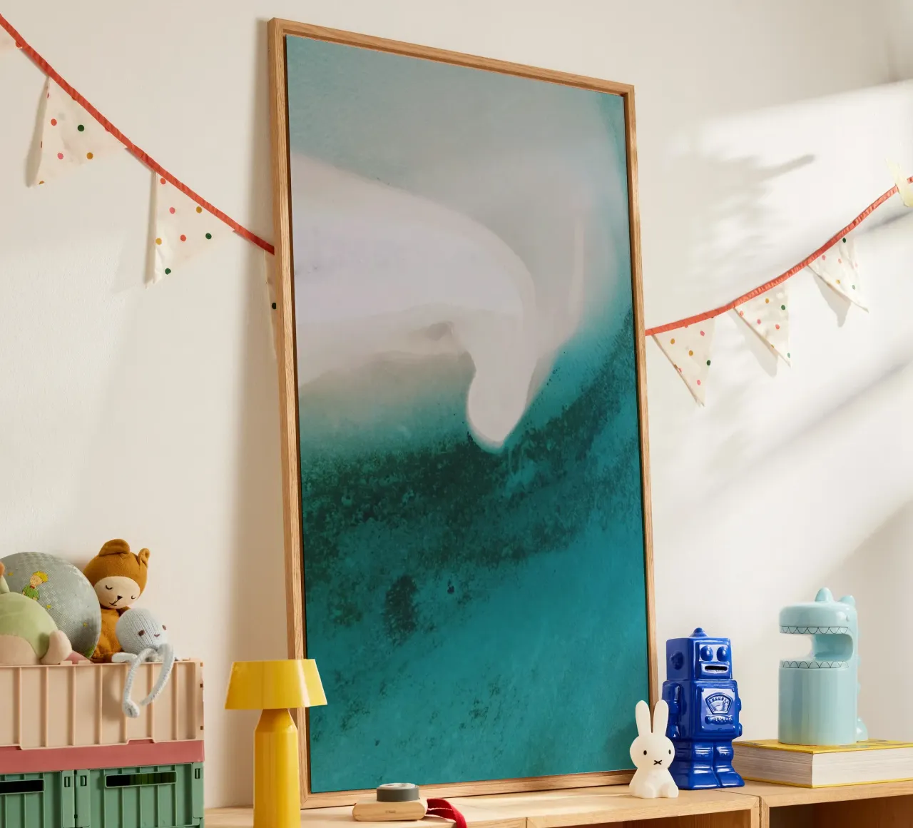 Above view of Sandbanks and island plexiglass da artshop