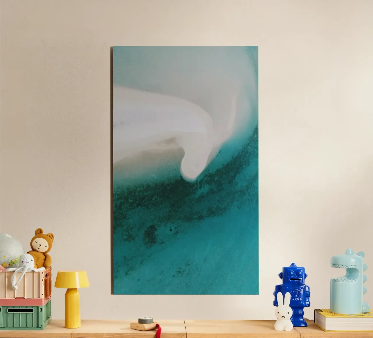 Above view of Sandbanks and island alluminio dibond da artshop