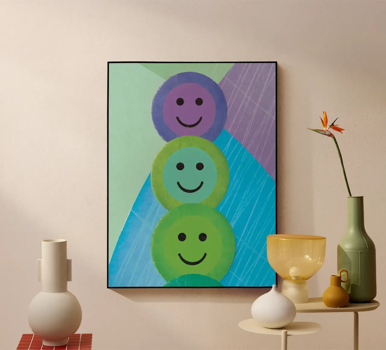 Smiley colorato plexiglass da LOYAL SHOP