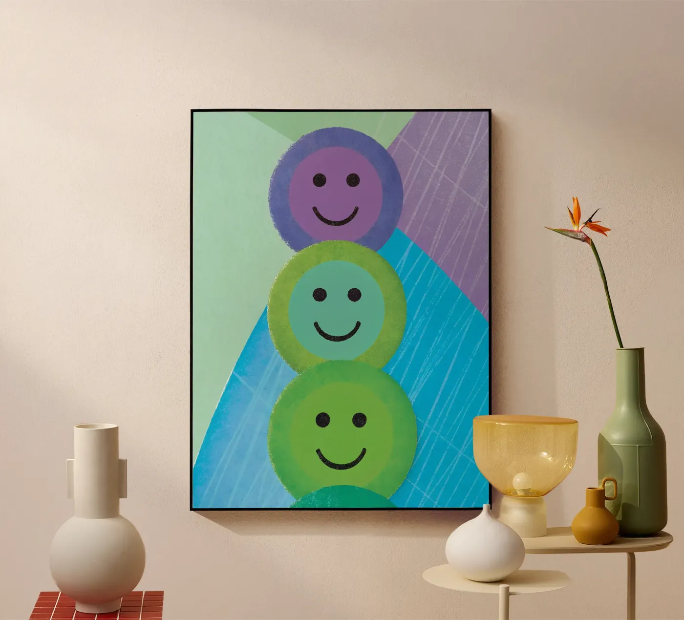 Colorful Smiley plexiglass da LOYAL SHOP