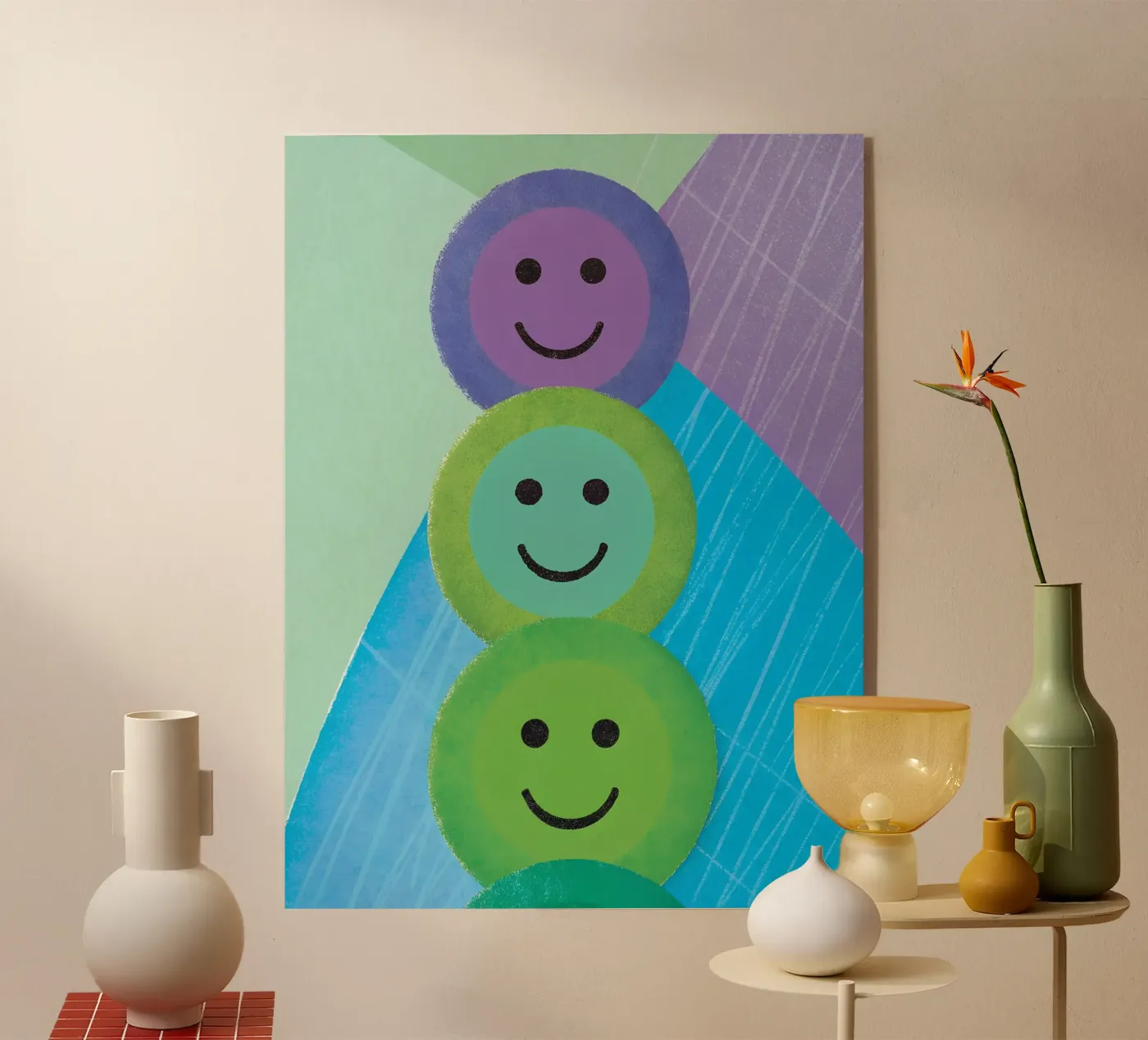 Colorful Smiley plexiglass da LOYAL SHOP