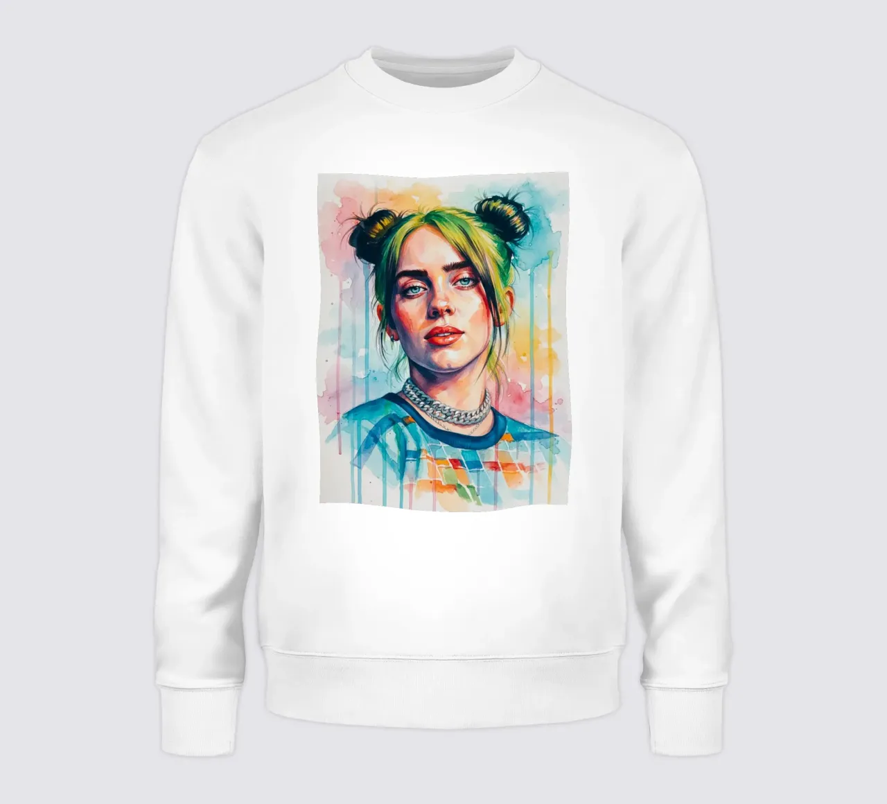 L'arte colorata di Billie Eilish felpa da Kalis