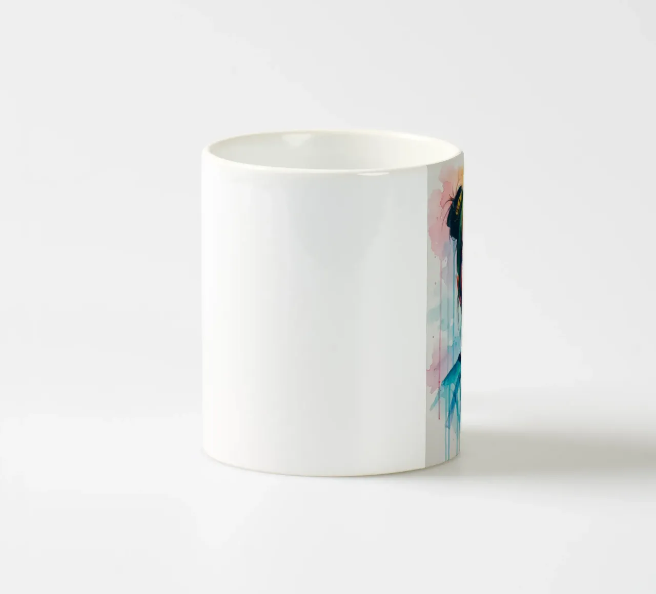 L'arte colorata di Billie Eilish tazza in ceramica da Kalis