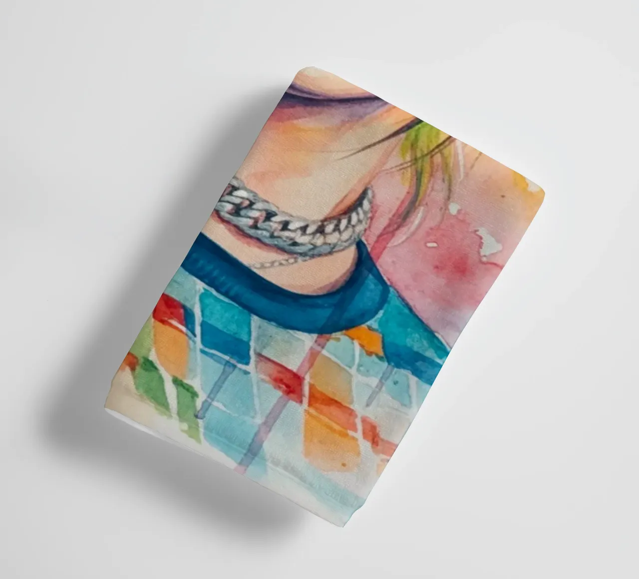 L'art coloré de Billie Eilish serviette de bain de Kalis