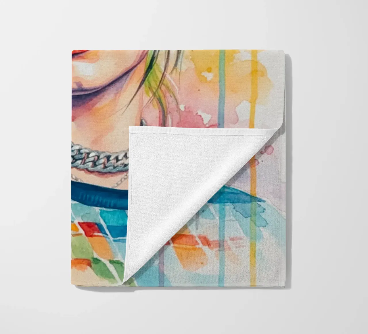 L'arte colorata di Billie Eilish telo mare da Kalis