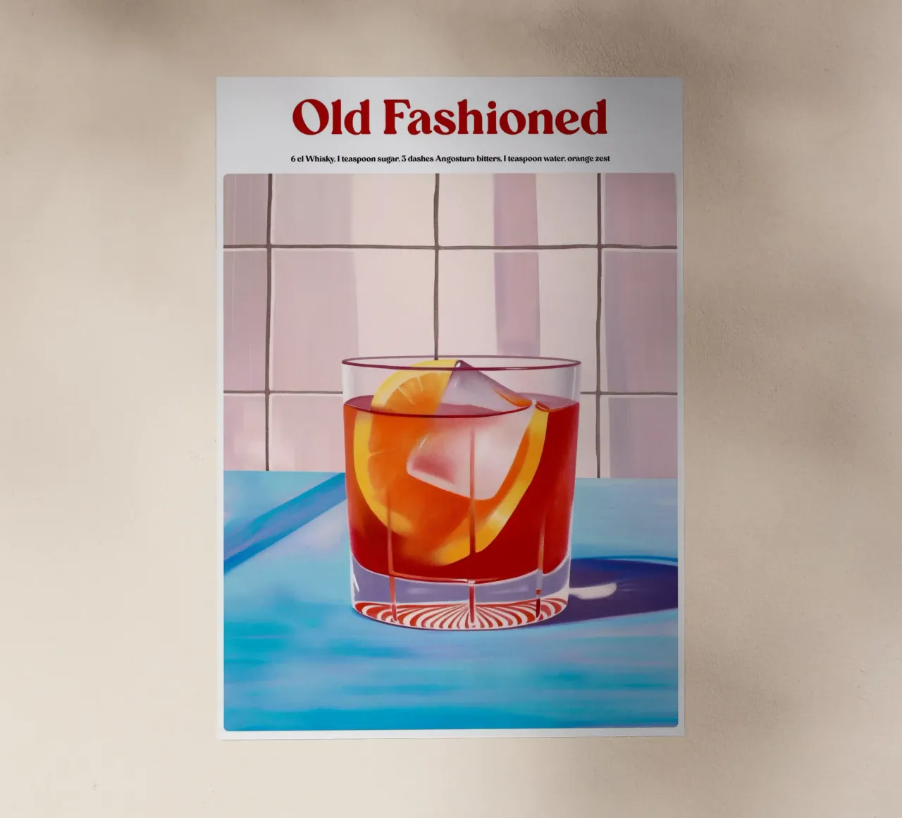 Boho Poster Club 1 Old Fashioned pellicola backlit da Boho Print Collection