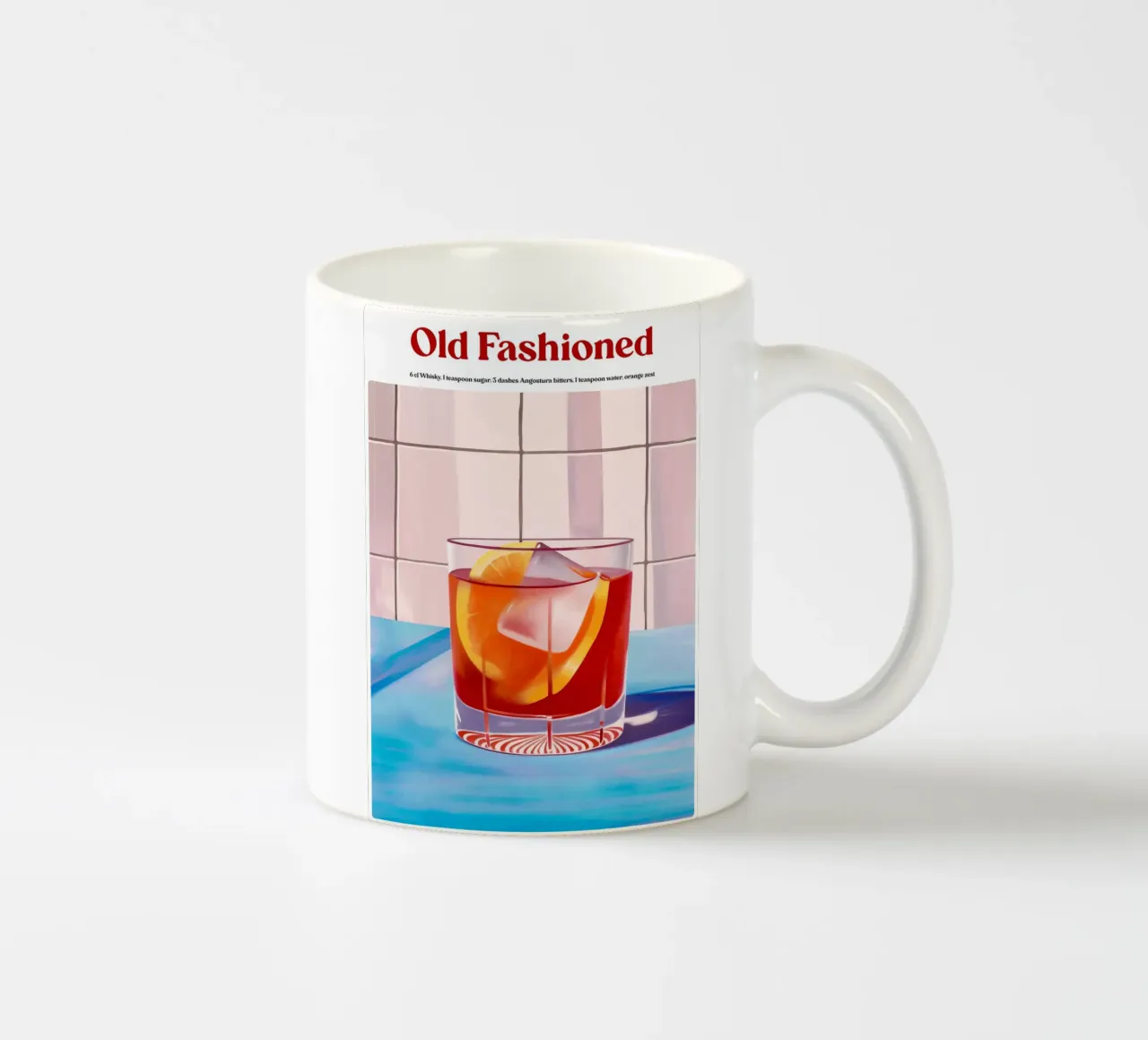 Boho Poster Club 1 Old Fashioned tazza in ceramica da Boho Print Collection