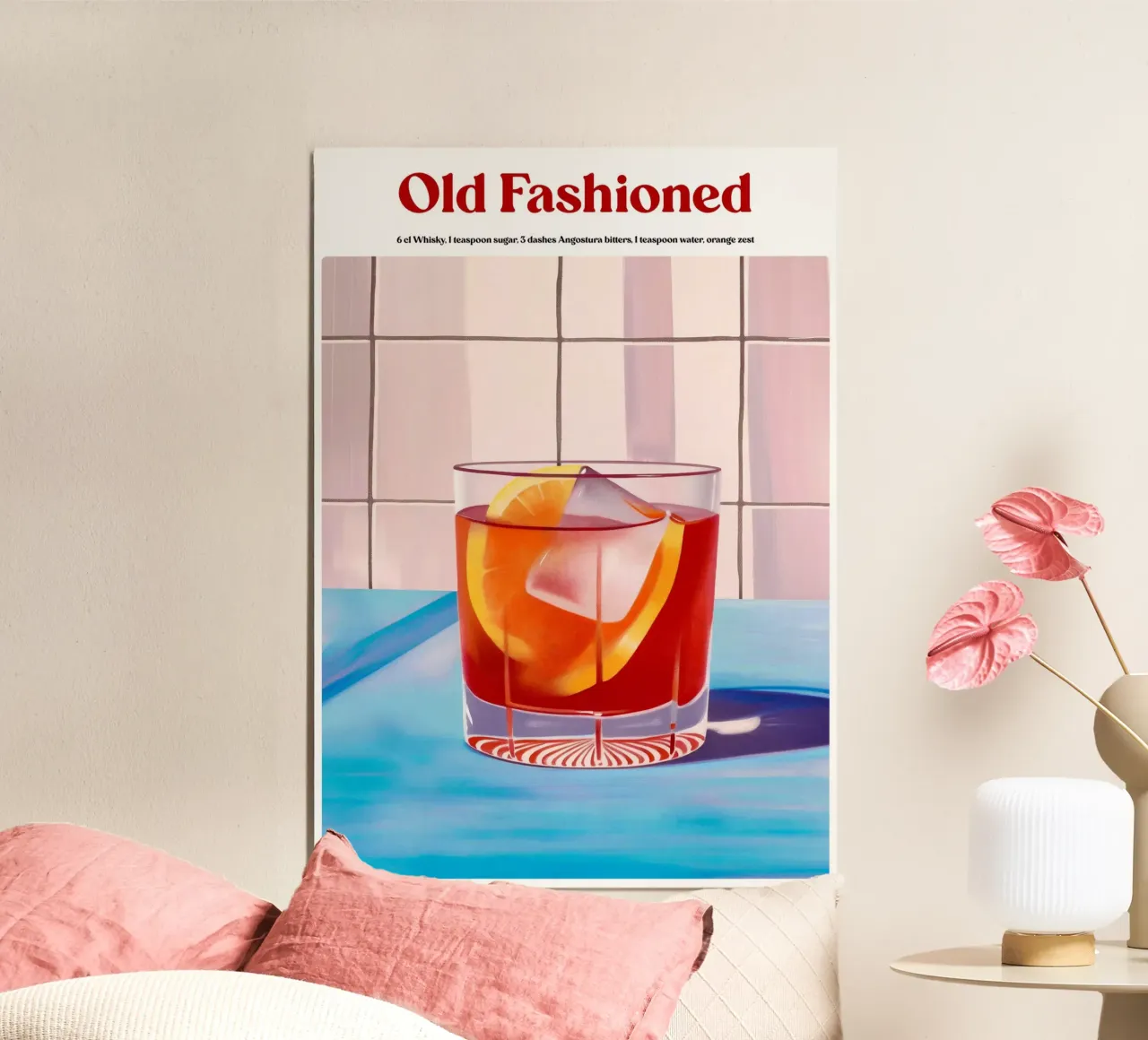 Boho Poster Club 1 Old Fashioned alluminio dibond da Boho Print Collection