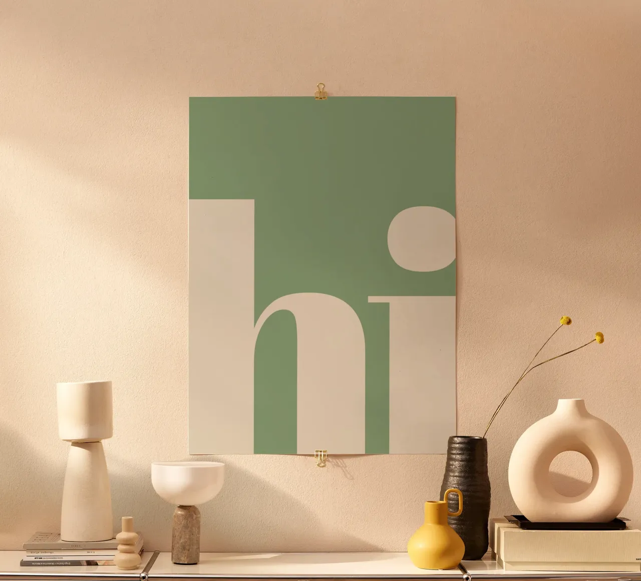 Ciao - verde salvia poster da NoordalLiving