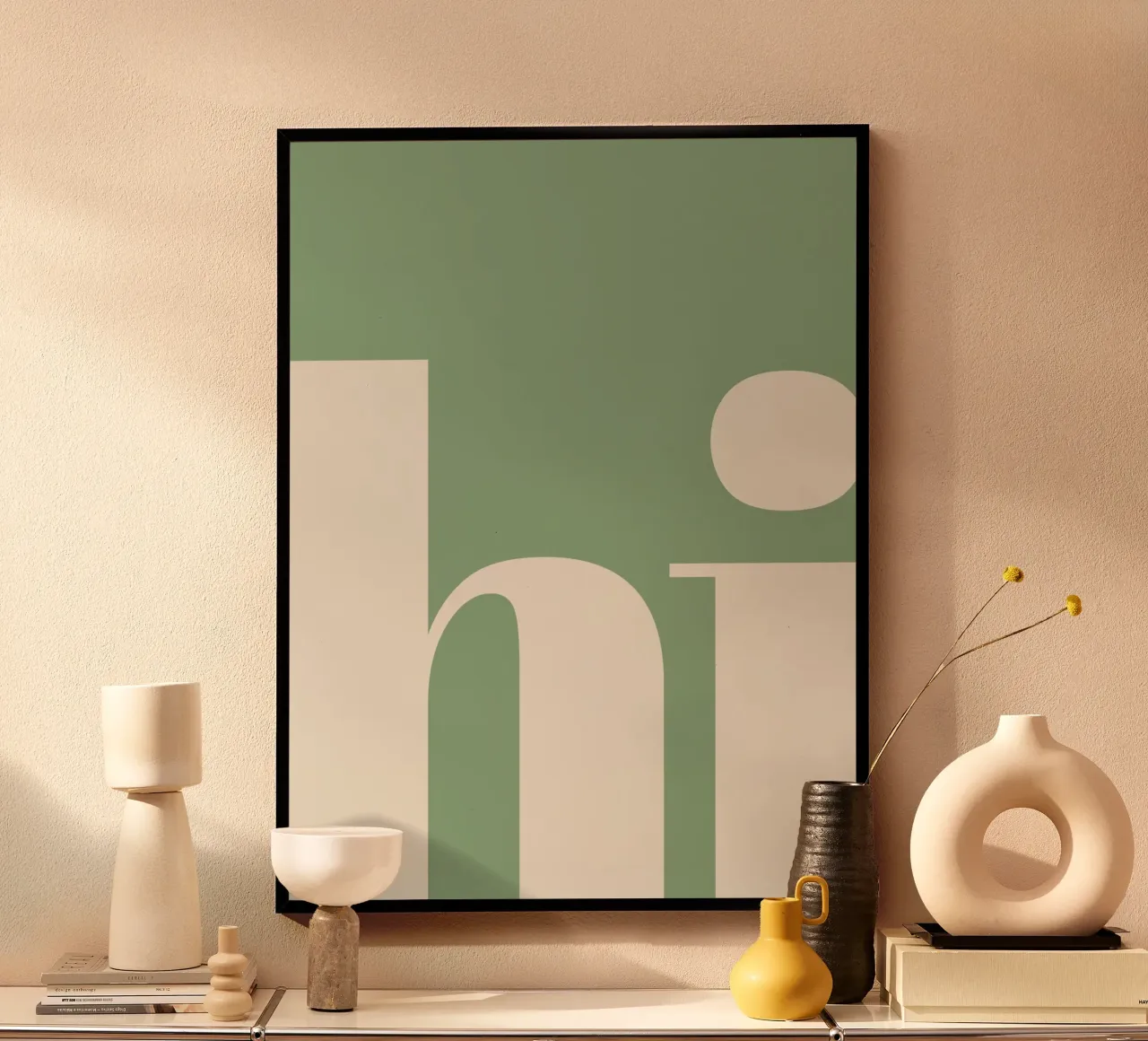 Ciao - verde salvia poster da NoordalLiving