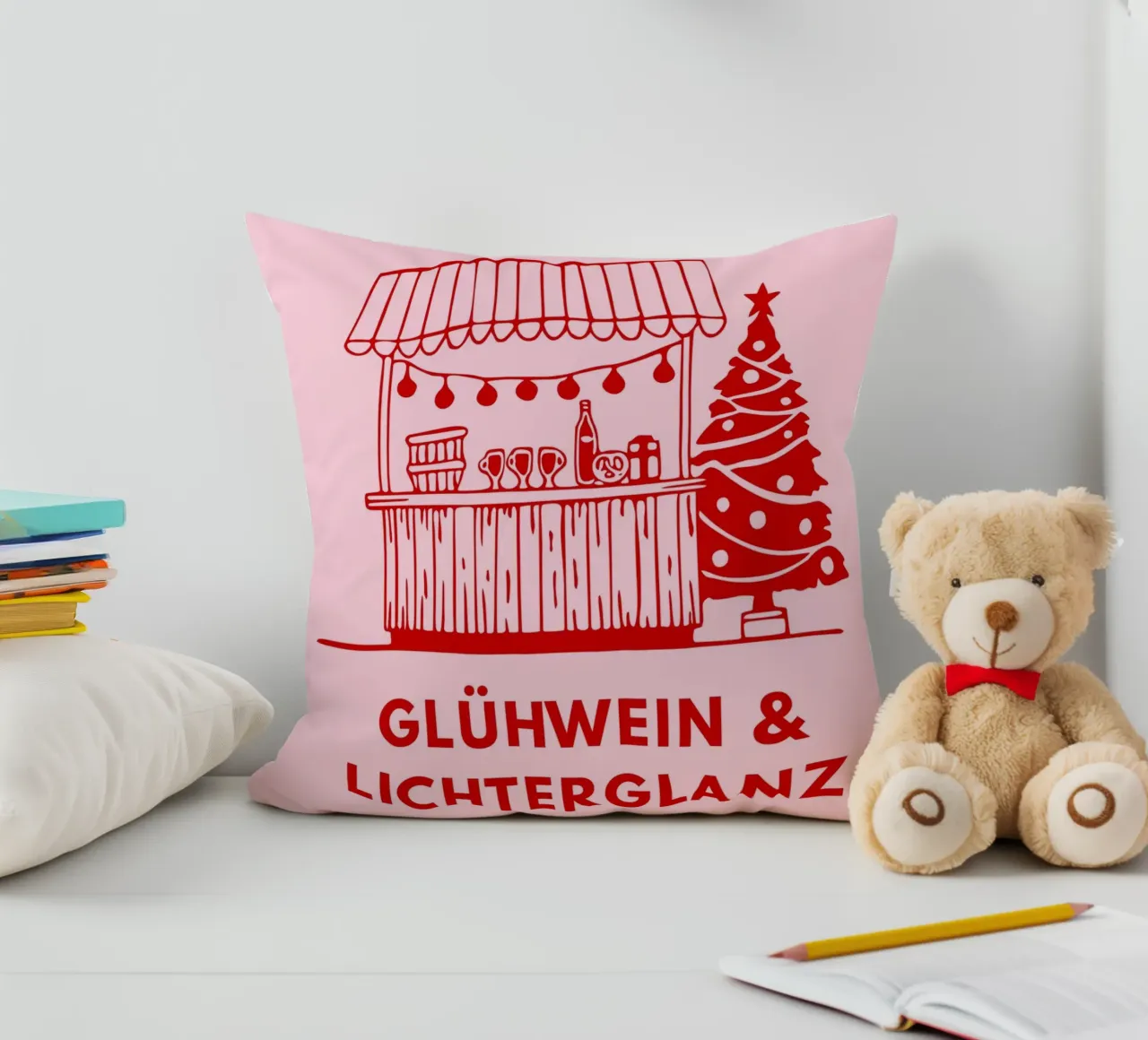 Glühwein & Lichterglanz cuscino da DigiWunderwerk