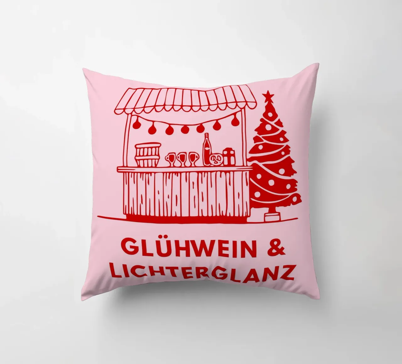 Glühwein & Lichterglanz cuscino da DigiWunderwerk