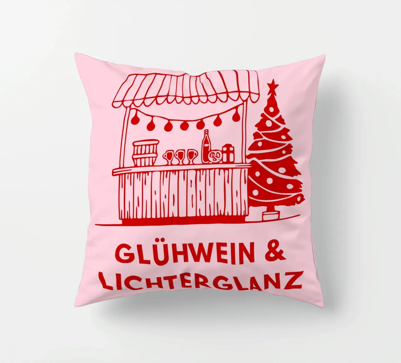 Glühwein & Lichterglanz cuscino da DigiWunderwerk