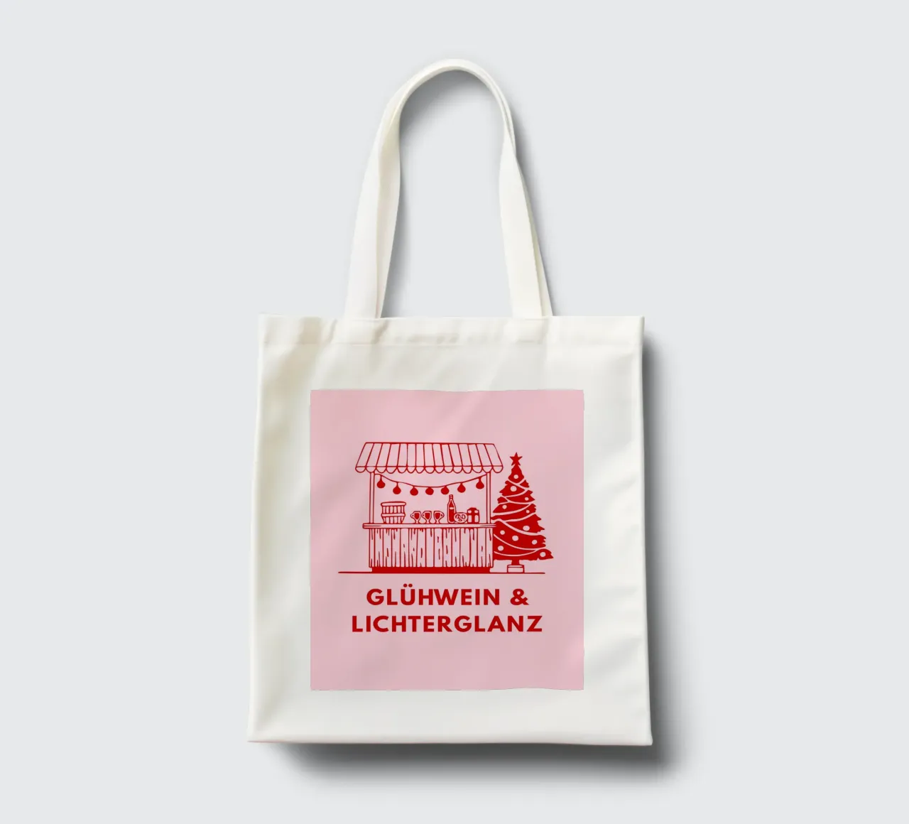 Glühwein & Lichterglanz borsa in juta da DigiWunderwerk