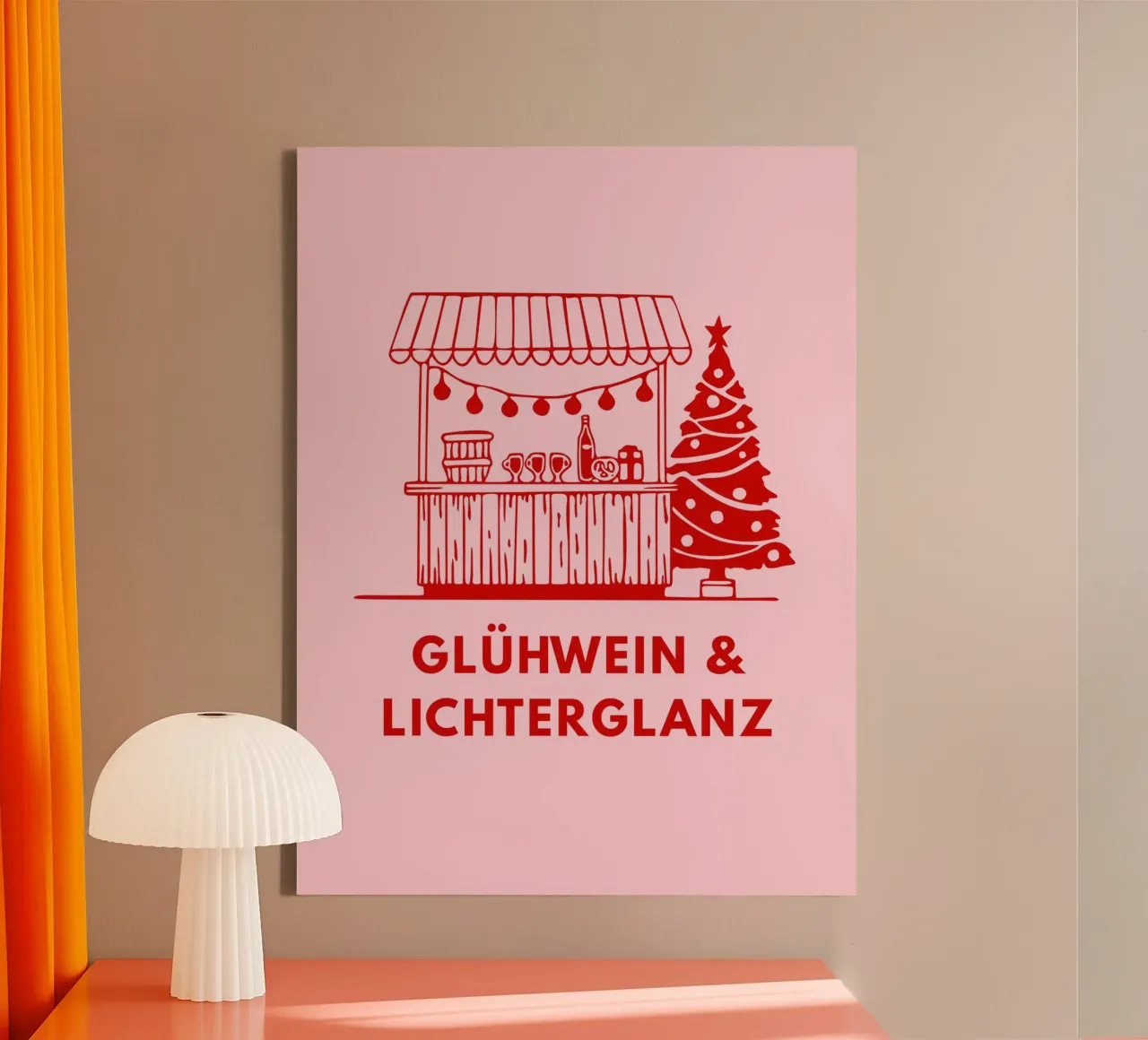 Glühwein & Lichterglanz canvas van DigiWunderwerk