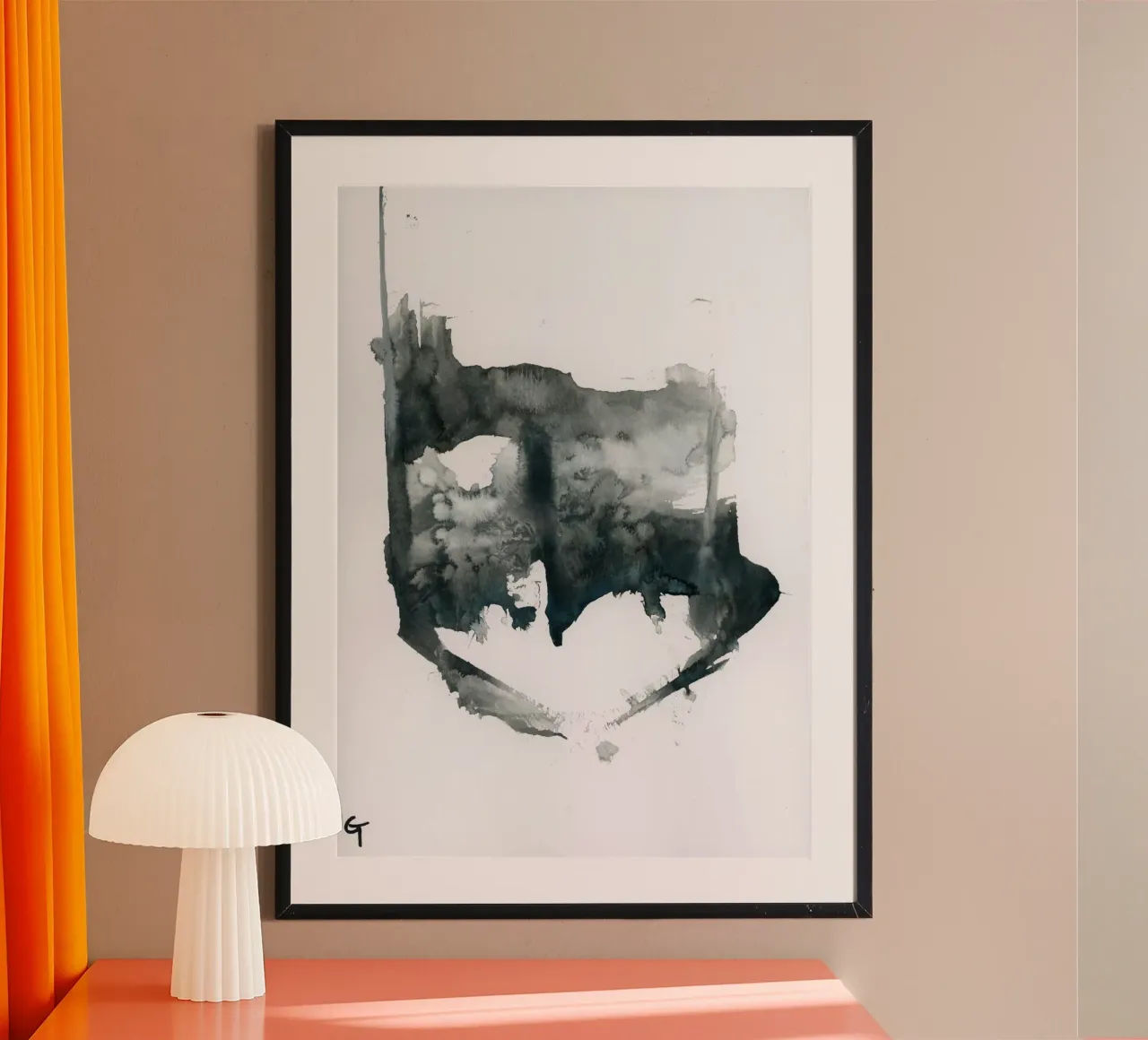 In the night poster con telaio in plastica da gtobonart