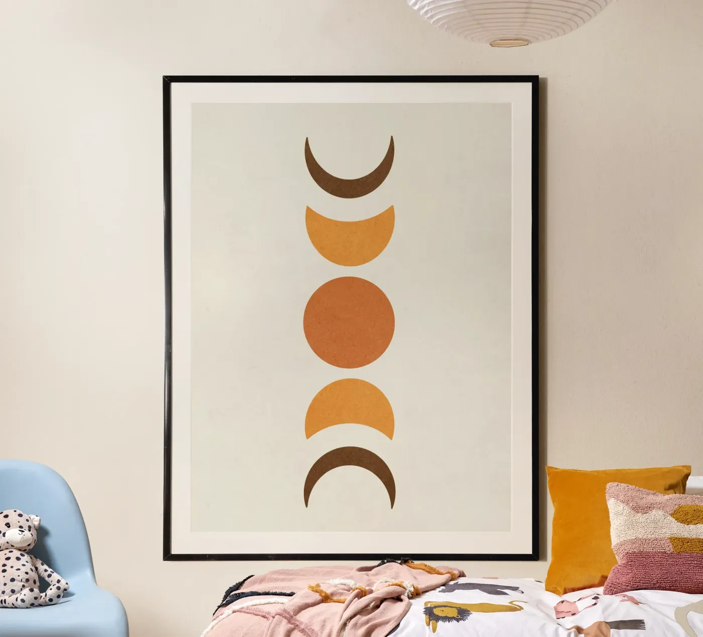 Moon Abstract poster by Shapes and
