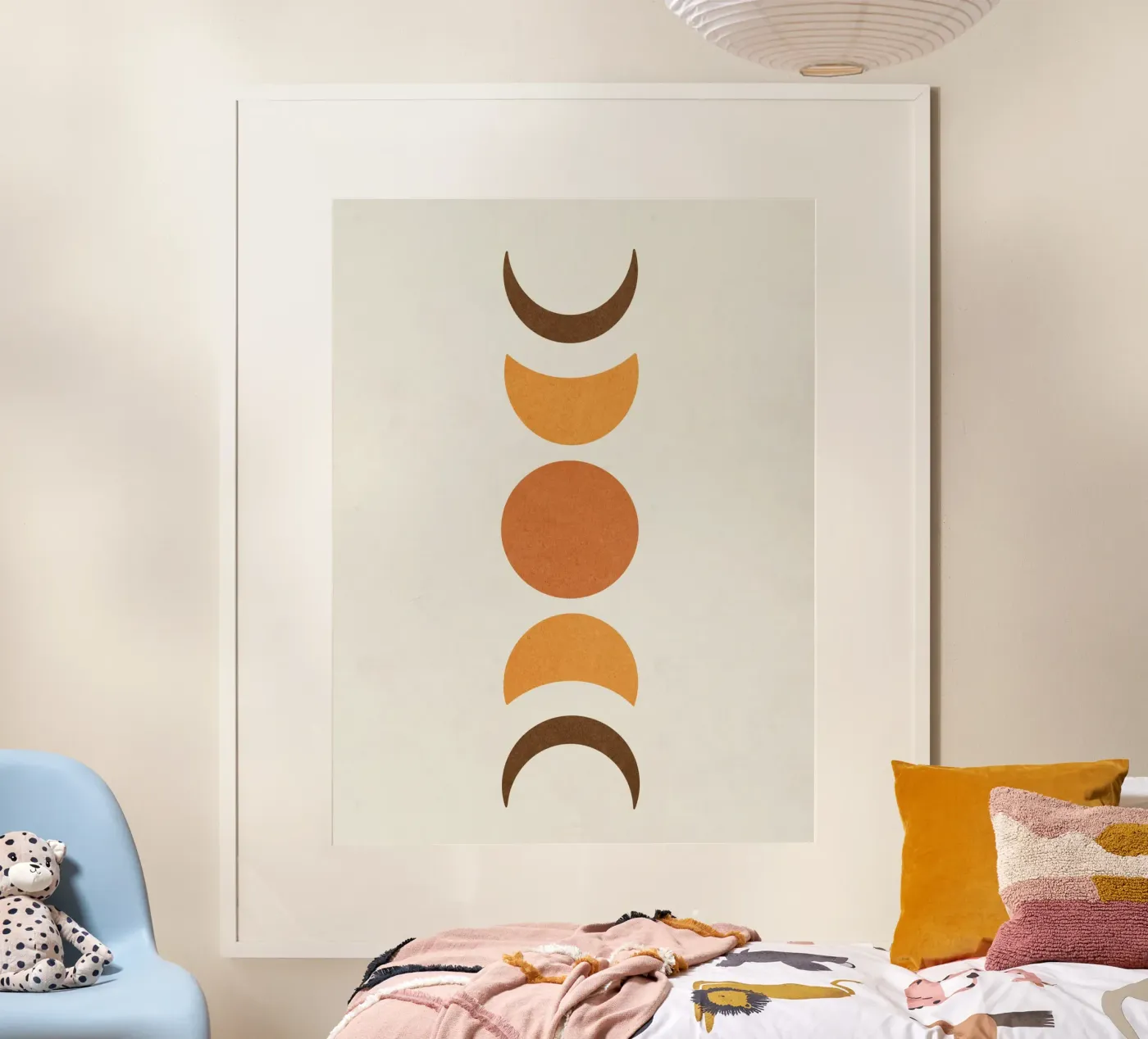 Moon Abstract poster by Shapes and