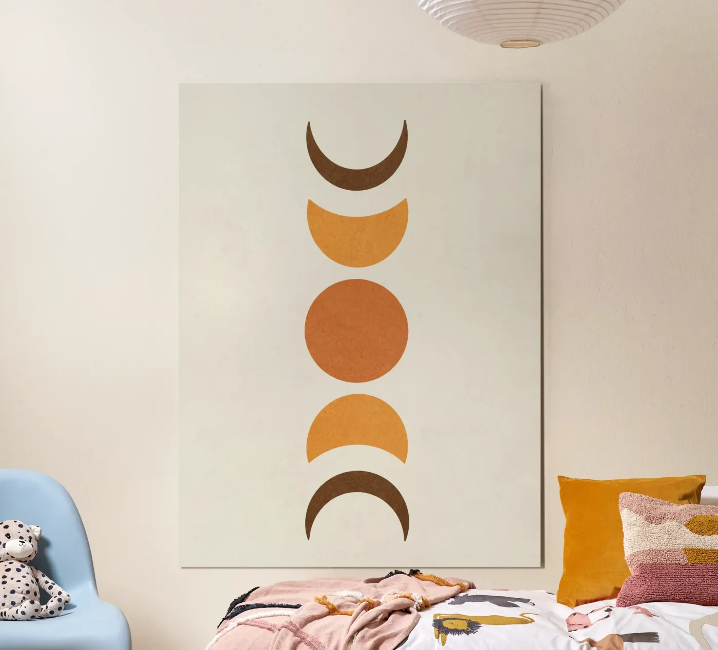 Moon Abstract poster by Shapes and