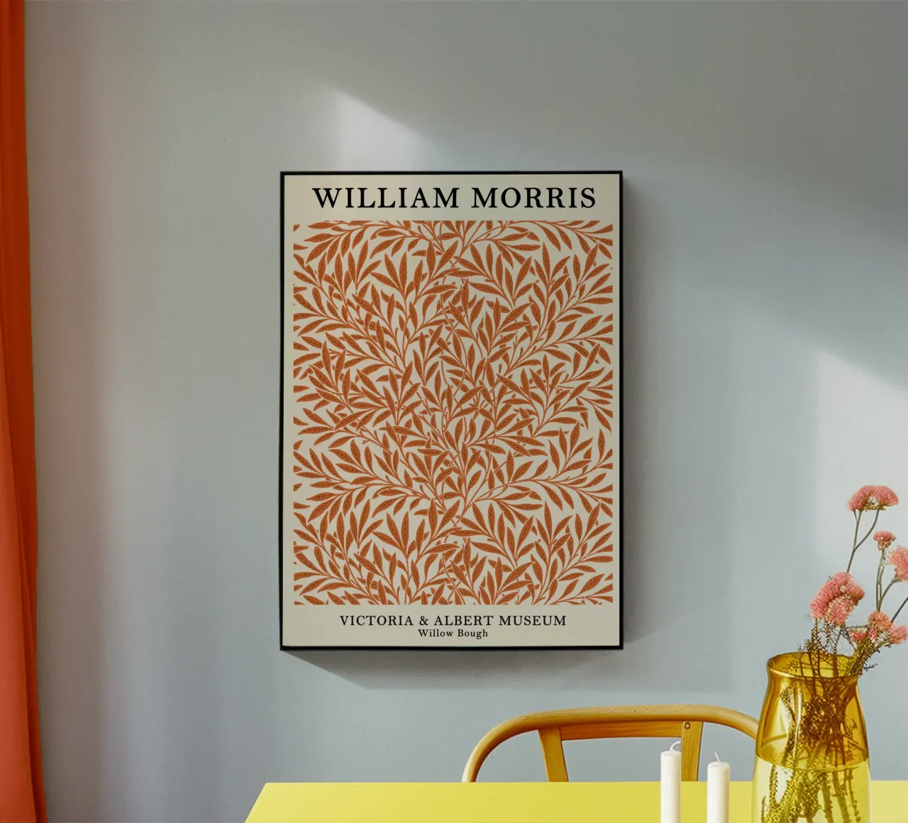 William Morris Poster plexiglass da Shapes and Flowers