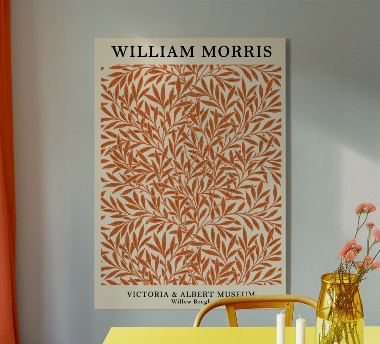 William Morris Poster plexiglass da Shapes and Flowers