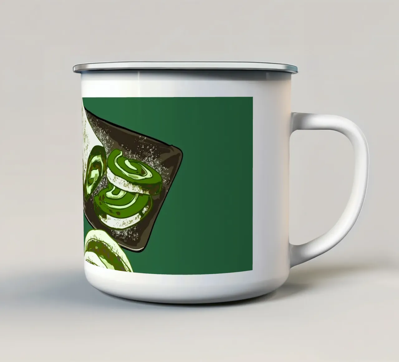 Club Matcha tazza in smalto da EDMPROJECT