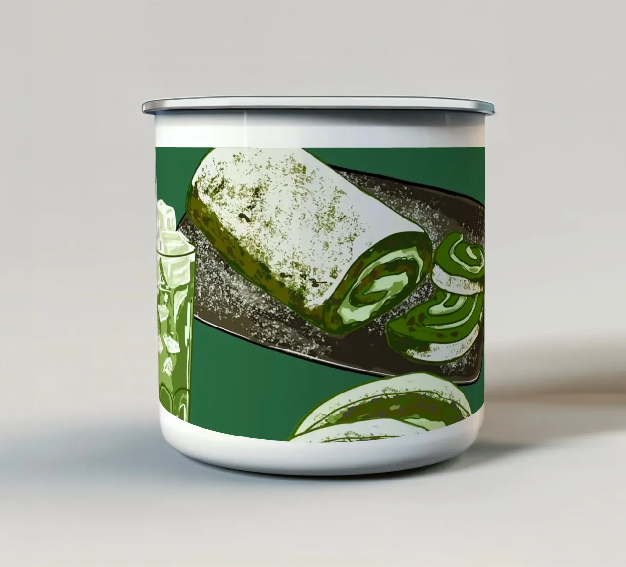 Club Matcha tazza in smalto da EDMPROJECT