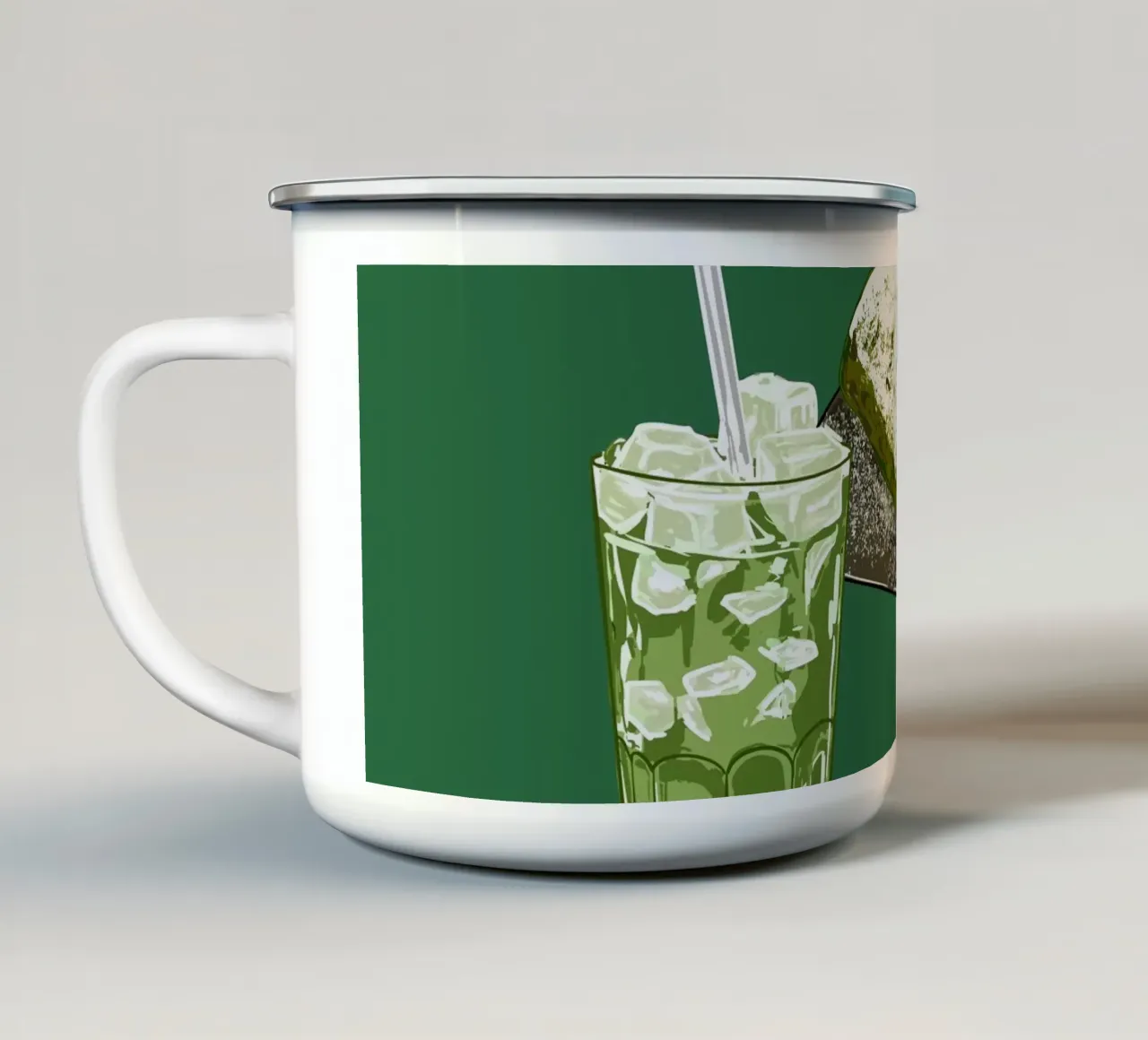 Club Matcha tazza in smalto da EDMPROJECT