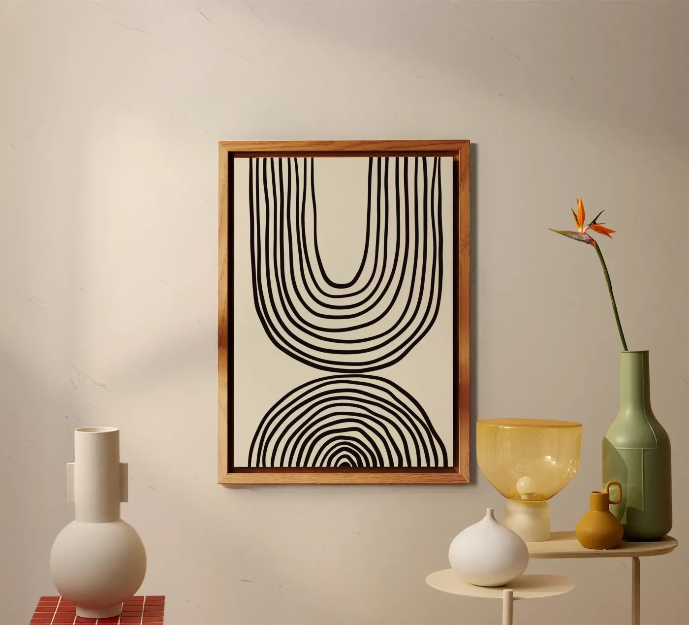 Linee astratte alluminio dibond da Shapes and Flowers