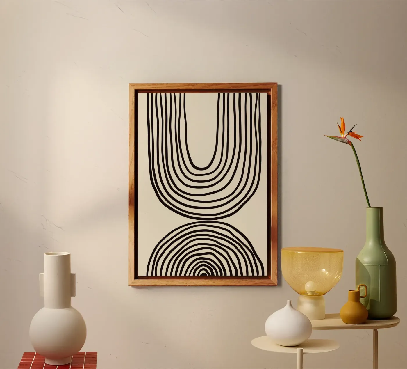 Linee astratte pannello forex da Shapes and Flowers