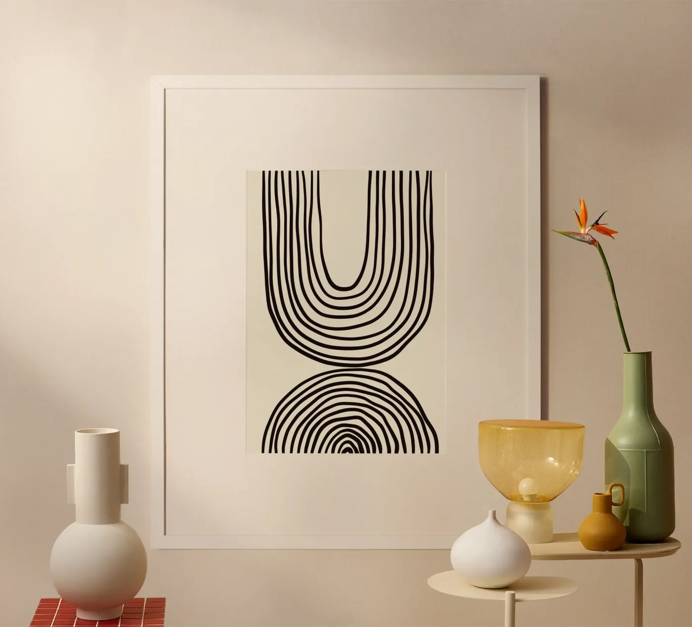 Linee astratte poster da Shapes and Flowers