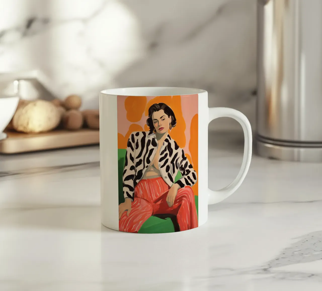 Boho Poster Club 6 Femmes 1 ceramic mug by Boho Print Collection