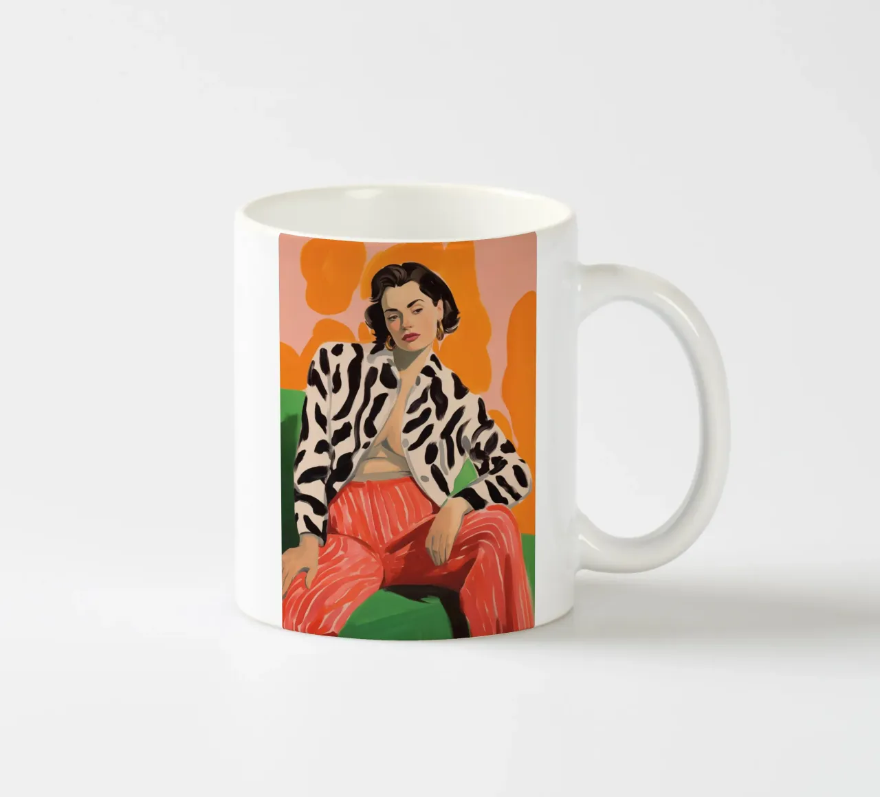 Boho Poster Club 6 Femmes 1 ceramic mug by Boho Print Collection